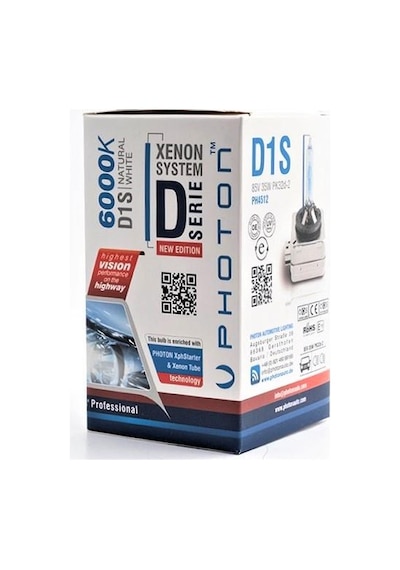 Photon D1S 6000K Xenon Ampul %50 Fazla Işık Ph4512