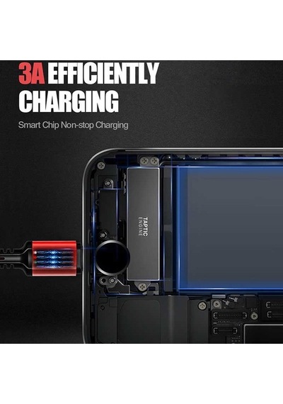 Zore Lc93 3 In 1 3.4A Micro+Lightning+Type-C Usb Kablo 1.2M