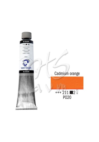 Van Gogh Yağlı Boya 200 ML Seri:2 No:211 Cadmium Orange