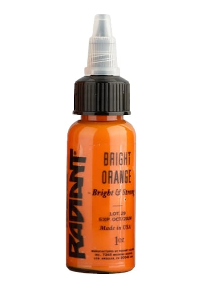 Bright Orange Radiant Dövme Boyası 30ml Parlak Turuncu Profesyonel Tattoo Ink