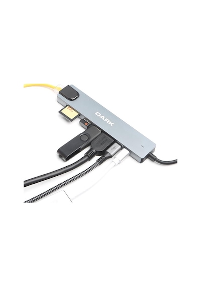 Usb 3,1 Type C 9 İn 1 Ethernet/hdmı/tf Sd Kart Okuyucu/usb 3,0 / Kulaklık Çoklayıcı Dönüştürücü