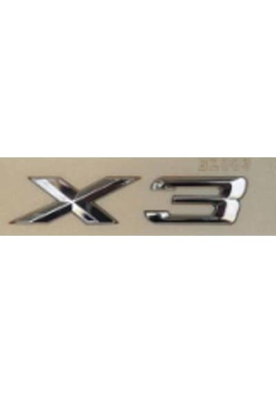 X3 Krom Küçük Bagaj Yazısı 3a 3d 3abs