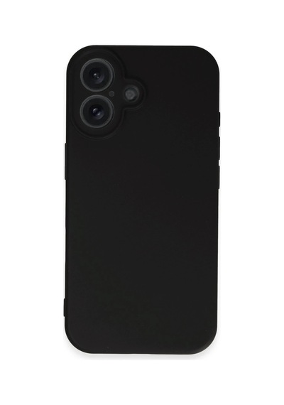 Gld-spt- Newface Apple Uyumlu iPhone 16 Kılıf First Silikon - Siyah