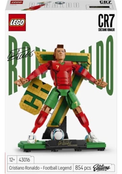 LEGO® Editions Cristiano Ronaldo – Futbol Efsanesi 43016 - 12 Yaş ve Üzeri Çocuklar için Dekoratif Model Yapım Seti (854 Parça)