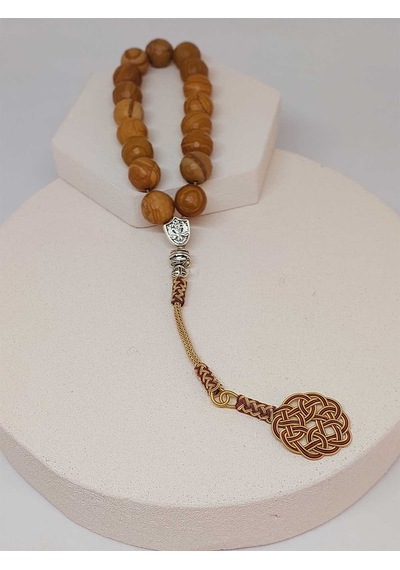 Yasamtohumu Jasper Taşı Faset Kesim 17'li Efe Tesbih 13mm 25875-efe