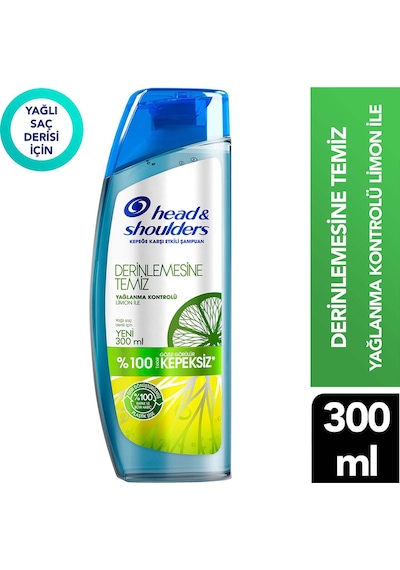 Head & Shoulders Derinlemesine Temiz Yağlanma Kontrollü Şampuan 300 ML