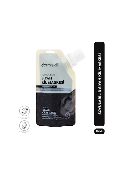 Dermokil Soyulabilir Siyah Kil Maskesi 50 Ml