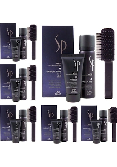 Wella Sp Men Pigment Mousse Gradual Tone Black Siyah 6 x 60 ML