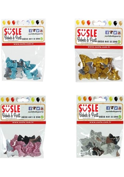 Polyester Papyon Fiyonk, 2,0 X 1,0 Cm - 25 Adet - Altın 1+