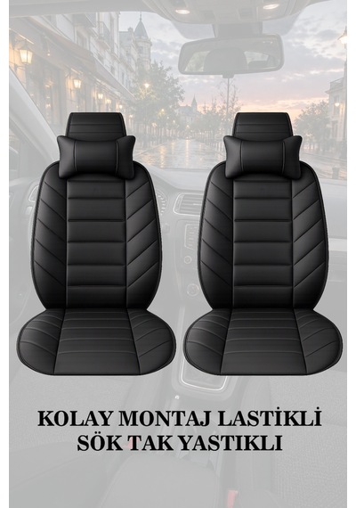 Jeep Grand Cherokee 1993 Uyumlu Premium Siyah Renk Lüks 2 Adet Minder Ve Yastık