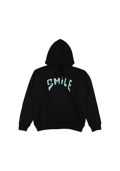 Startmore Adrift Smile Siyah Oversize Unisex Kapüşonlu Sweatshirt Hoodie Siyah
