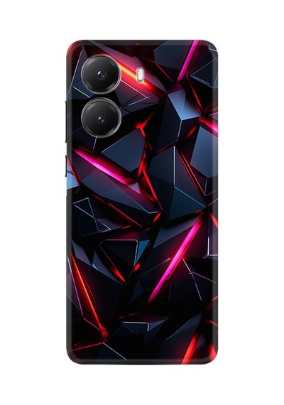 Xiaomi Poco X7 Pro Kılıf Limited Resimli Siyah Geometrik Prizma 222