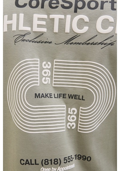 Jack & Jones Jcoathletıco Graphic Erkek T-shirt 12285727 Gri