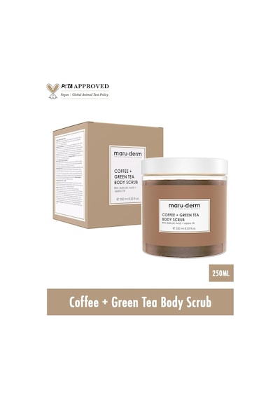 Maruderm Kahve Ve Yeşil Çay Özlü Vücut Peelingi Bha & Jojoba Yağı İle Arındırıcı, Söğüt Kabuğu Özüt