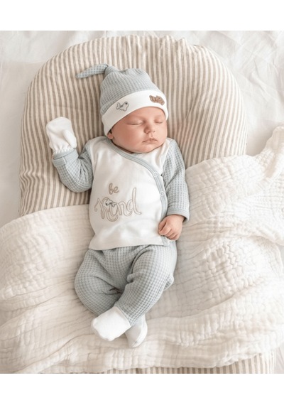 Baby Turp 5 Li Be Kind Lüx Zıbın Set 1-3 Ay Uni Turkuaz
