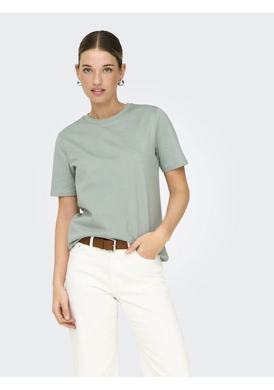 Only Onlfreja Lıfe Yeşil Kadın T-shirt 15367970 Yeşil