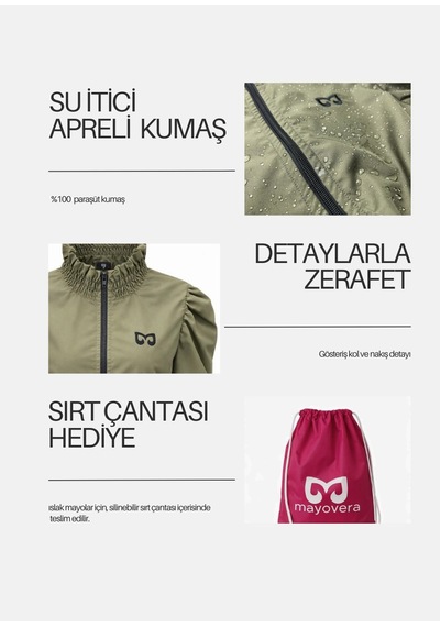 Mayovera Tesettür Mayo Tek Üst - Haki