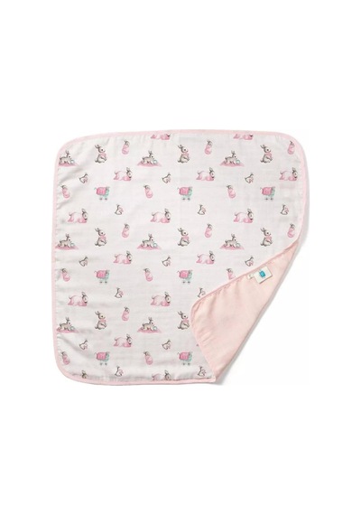 Bébé Lapin Rose Çift Kat Müslin Battaniye%100 Pamuk Diğer