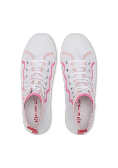 Superga 2341 Alpina Curly Bindings Kadın Beyaz Bilekli Sneaker Beyaz-346