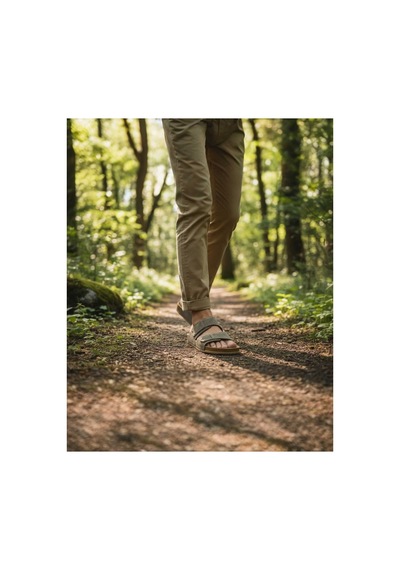 Look Life Erkek Suni Deri Rahat Günlük Sandalet Terlik Büyük No 46-47-48-49 Bej
