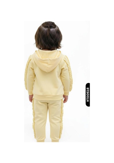 Xo Kids Kız Çocuk 3lü Kombin Takım 1-4 Yaş Set0524 Sarı