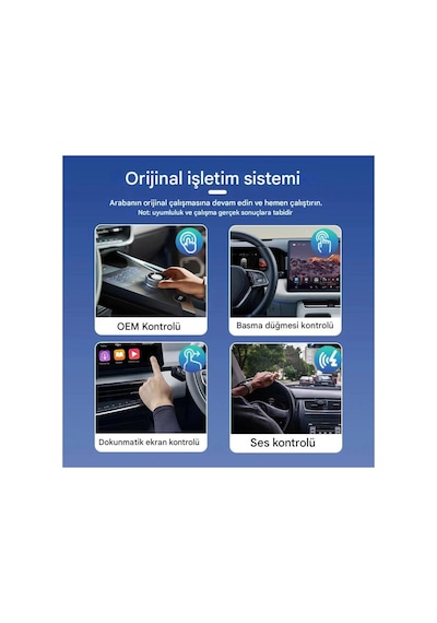 Kablosuz Android Auto/car Play Usb Dongle Cihazı Lisinya