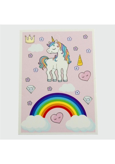 3lü Unicorn Bileklik Kartı-pembe N162 Çok Renkli