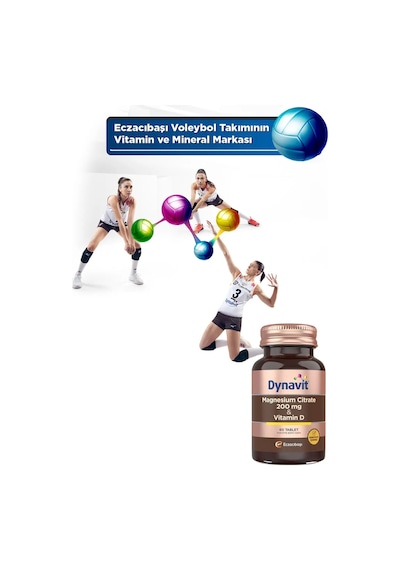 Dynavit Magnesium Citrate 200 MG & Vit D 60 Tablet