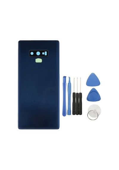 Samsung Galaxy Note 9 N960 Mavi Arka Kapak Cam Kasa Pil Konutu 4681 Mavi