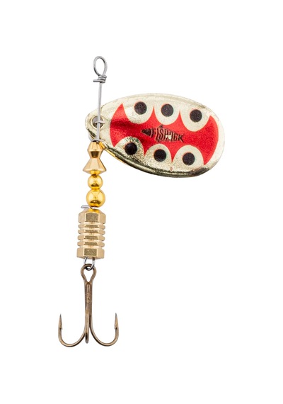 Savex Döner Kaşık - Fishack Glidex - Golden Ladybug - 7g - No:3 - Alabalık/turna/levrek Olta Kaşığı