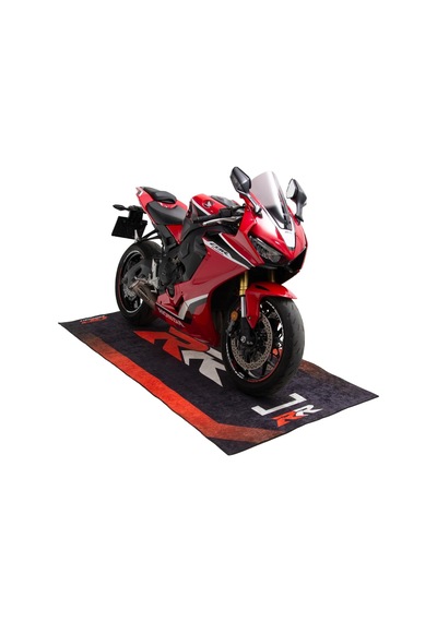 GP Kompozit Honda RR Universal Motosiklet Halısı Siyah-Kırmızı