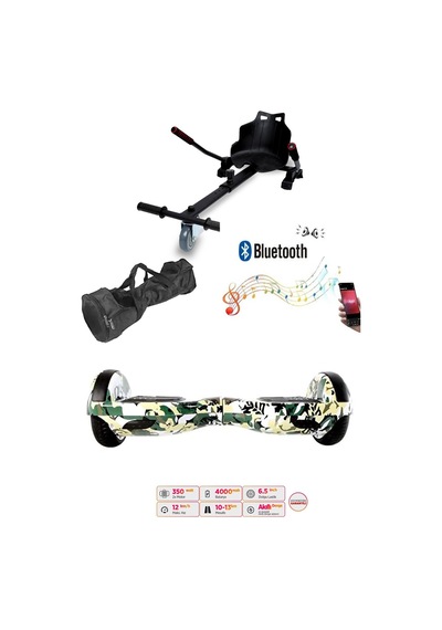 Citymate Elektrikli Kaykay Hoverboard Akıllı Denge 6.5 Inch + Hoverkart + Çanta Extrem Paket D07
