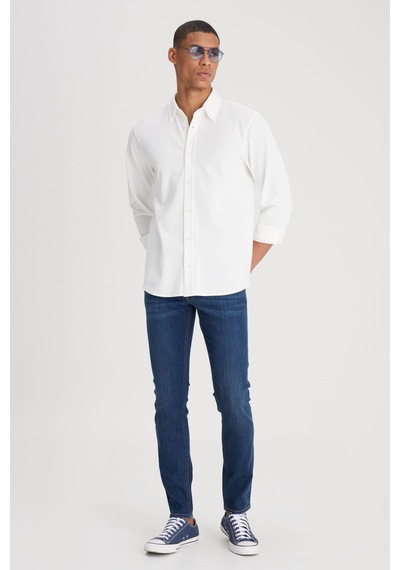 Lee Skinny Fit Çok Dar Kesim Normal Bel Çok Dar Paça Malone Lacivert Jean Kot Pantolon