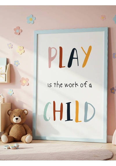 Play Child Dijital Baskı Poster V2 Çerçevesiz