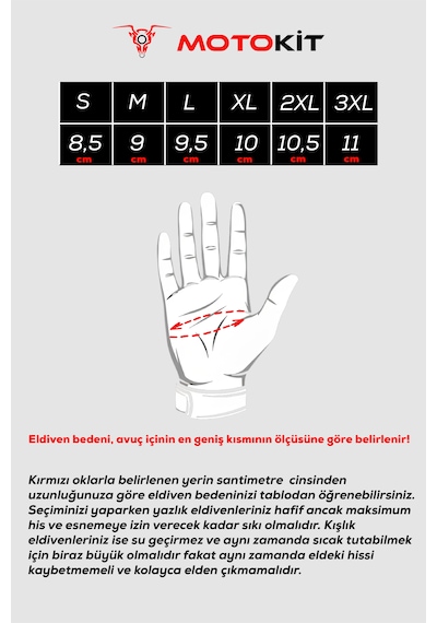 Revertech Aura Lacivert / Neon - Dokunmatik Ekran Uyumlu Erkek Motosiklet Eldiveni + Buff li