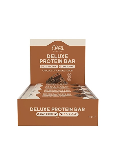 Clean Powders Deluxe Protein Bar %36 Protein 55 Gr 12 Adet - Çikolata - Karamel