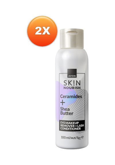 Skin Besleyici Göz Makyajı Temizleyici,kirpik Bakım Kremi 100 Ml. İkili Paket