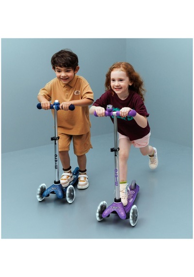 Micro Mini Micro 3 Tekerlekli Scooter Deluxe Fairy Glitter Led Purple
