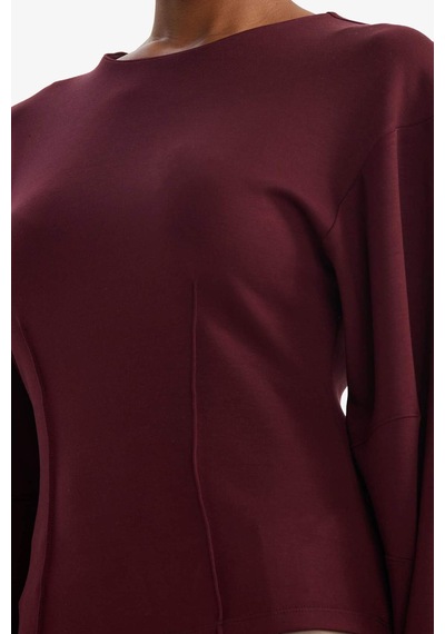 Defacto Bisiklet Yaka Uzun Kollu Tişört G6598ax25wnbr170 Bordo-br170