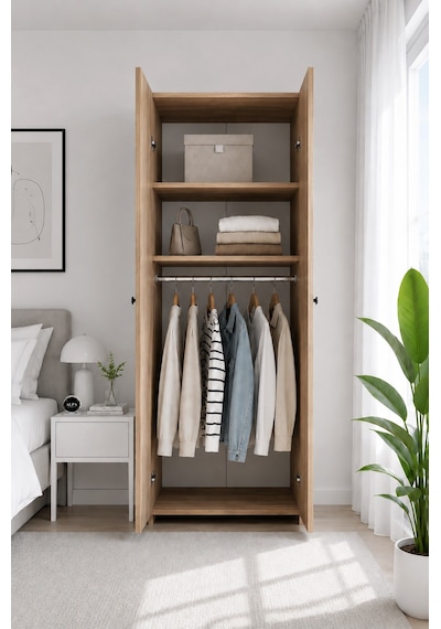 180 Cm 2 Kapaklı Elbise Dolabı Çok Amaçlı Gardırop Yatak Odası Genç Odası Giysi Yüklük Saklama Dolabı Atlantik Çam 180 Cm 2 Kapaklı Elbise Dolabı Çok Amaçlı Gardırop Yatak Odası Genç Odası Giysi Yüklük Saklama Dolabı Atlantik Çam