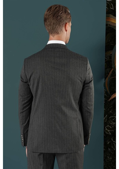 Efor C 652 Slim Fit Füme Spor Ceket Füme