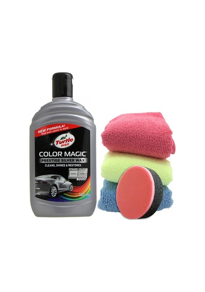 Turtle Wax Renkli Cila Gri 500 3 Adet Mikrofiber Bez Sünger