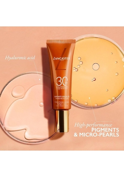 Lancaster Infinite Bronze Tinted Protection Sunlight Cream Spf30 Light/medium Shade 50 Ml Renkli Güneş Koruyucu