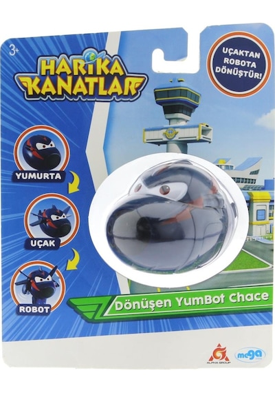 Harika Kanatlar Dönüşen Tekli Figür Yumbot Ajan Chace