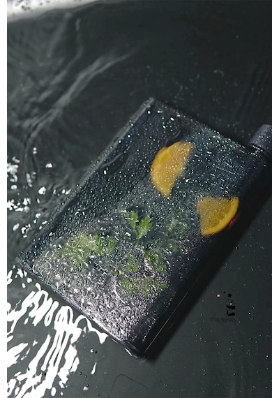 Tilbe Home A5 Black Soft Bottle Motivasyon Su Matarası Notebook Taşınabilir Sporcu Suluk Su Şişesi 3 Şeffaf Koyu
