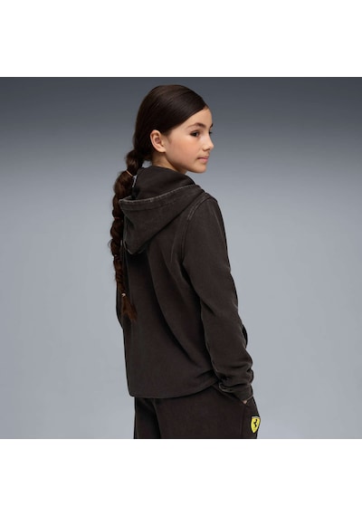 Puma Scuderıa Ferrarı Sportswear Genç Kapüşonlu Sweatshırt 632798 01 SiYAH
