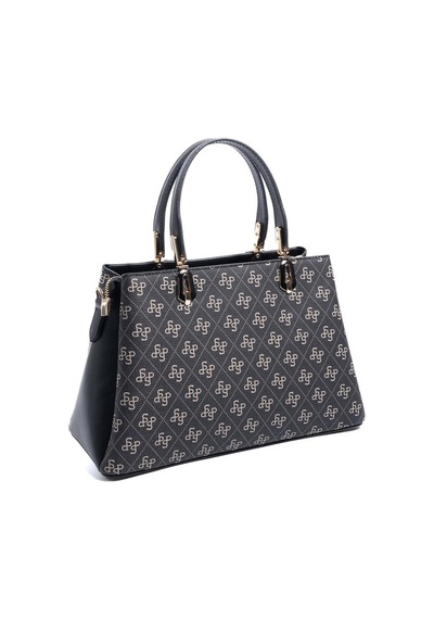 Silver Polo Sp1253 Kadın El Çantası Monogram Füme-siyah