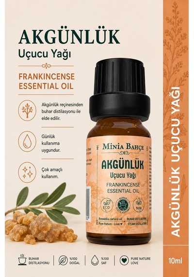 Minia Bahçe Bitki Ve Sanat Atölyesi Akgünlük Uçucu Yağı Saf ve Katkısız Bitkisel Uçucu Yağ 10 ML