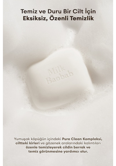 Bitkisel İçerikli Yoğun Nem, Arındırıcı Katı Duş Sabunu Mılk Baobab Original Soap Soft Laundry Vanilya