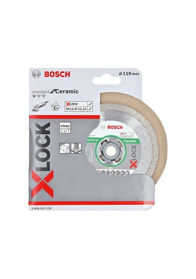 Bosch X-Lock Standard For Ceramic 110x7.5 mm Elmas Kesme Diski - 2608615136